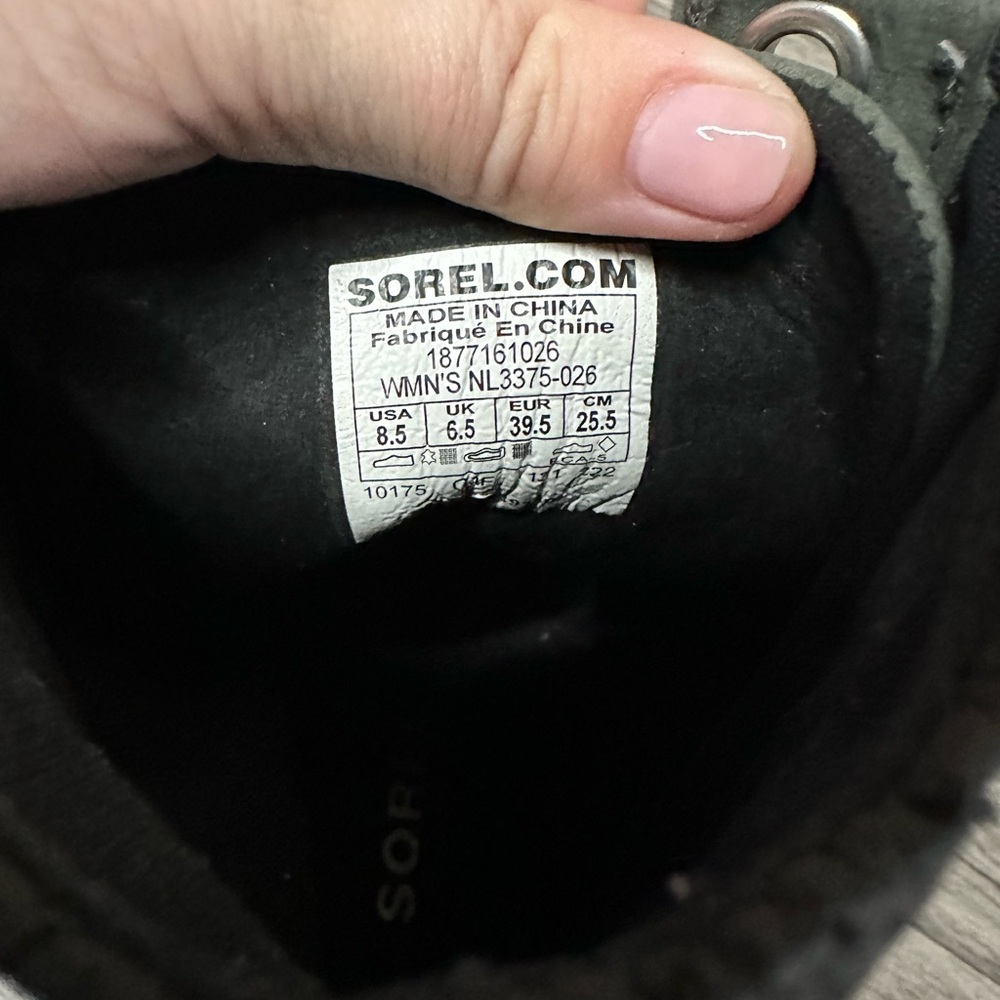 Sorel Lexie Wedge Quilted Bootie Dark Slate 8.5 - Picture 4 of 5